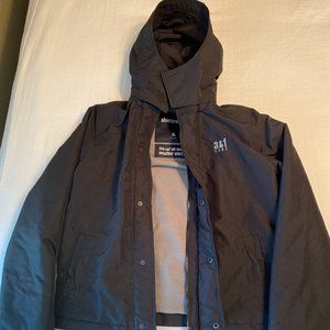 Abercrombie & Fitch Teen XL all weather coat with hood, zipper, snaps
